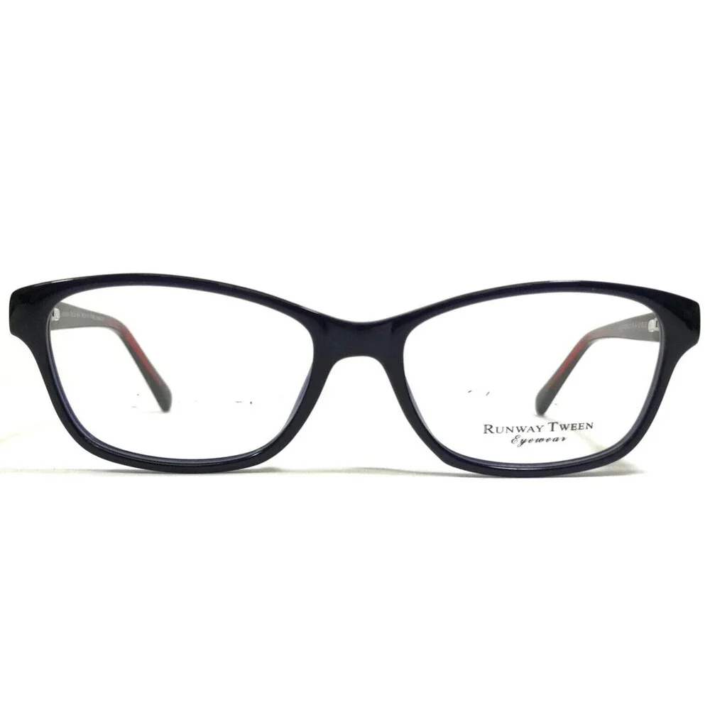 Runway Tween Eyeglasses Frames RUN TWEEN 36 BLUE Red Rectangular 50-16-135